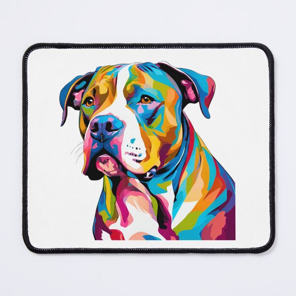 Item preview, Vibrant Modern Art Soulful Pitbull – Colorful Dog Lover's Design designed and sold by Fredster1966.