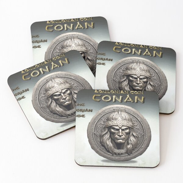 Item preview, An Aquilonian coin engraved with the image of Conan by Dimitrije Kebara designed and sold by Dimisbarbarian.