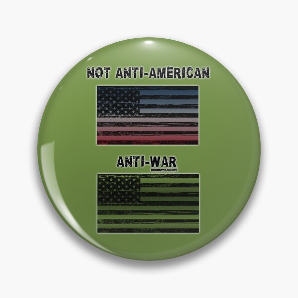 Item preview, Not Anti-American, Anti-War designed and sold by Khaos Kreative.