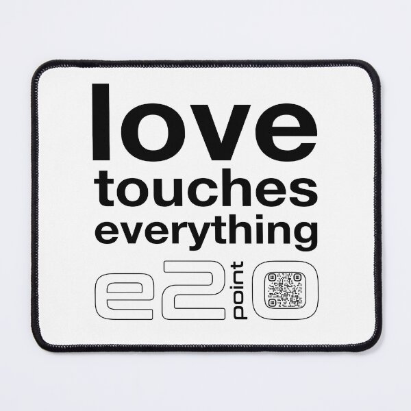 Item preview, e2point0 - Love touches everything (black) designed and sold by e2point0.