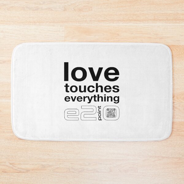 Item preview, e2point0 - Love touches everything (black) designed and sold by e2point0.