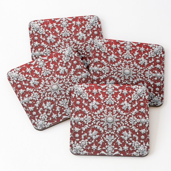 Item preview, Red and Silver Symmetry  designed and sold by Lisamariesumner.