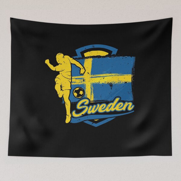 Item preview, Football Soccer Sweden Flag designed and sold by TomGiantDesigns.