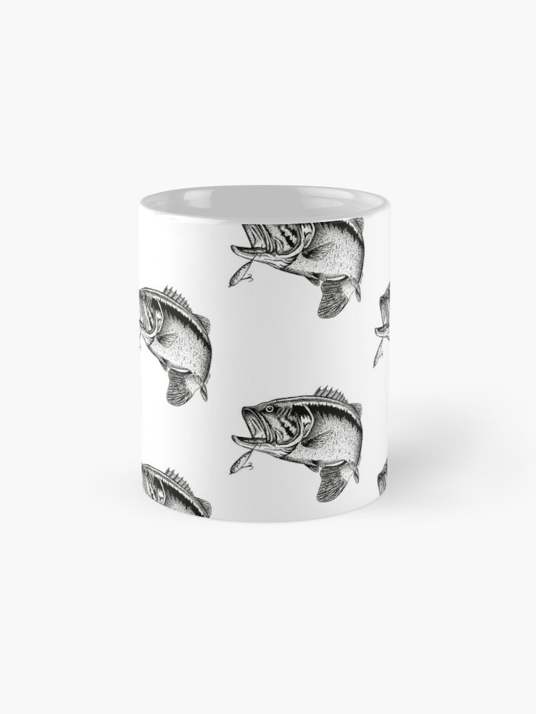 Largemouth Bass Fishing Coffee Mug for Sale by Pixelmatrix