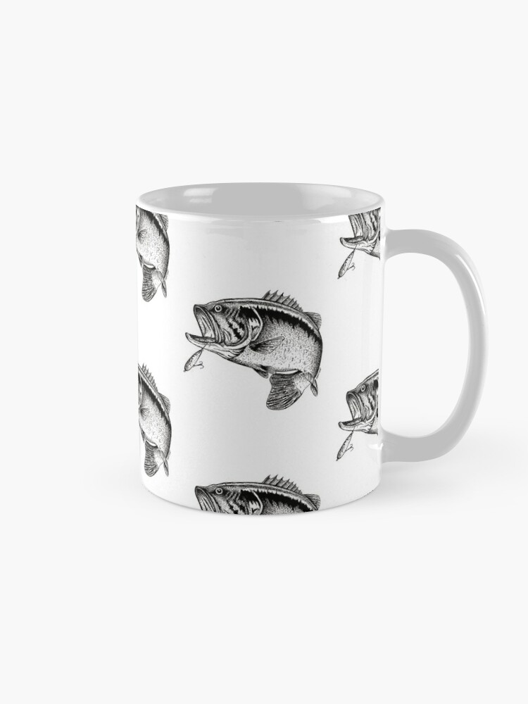 Largemouth Bass Fishing Coffee Mug for Sale by Pixelmatrix