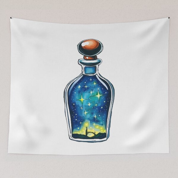 Item preview, Starry Night Scene Encased in a Decorative Bottle   designed and sold by AHMEDMAMADO.