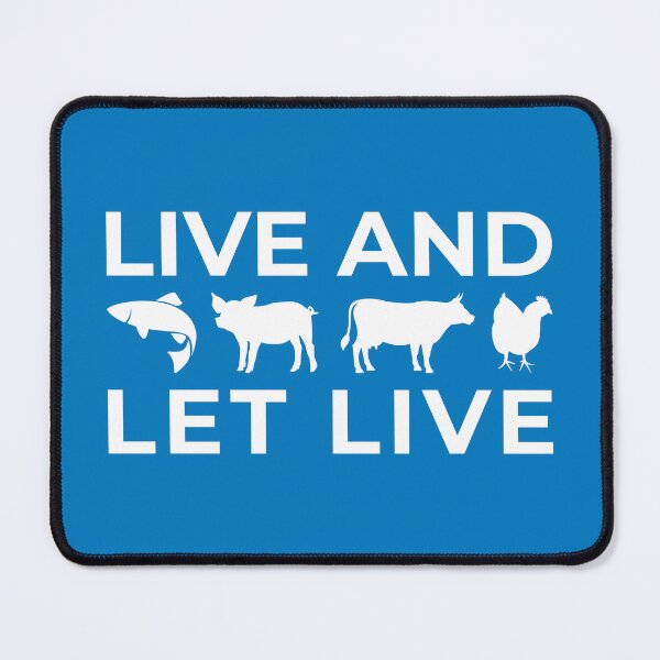 Item preview, Live and Let Live, White Animal Activism Design designed and sold by kakarikihill.