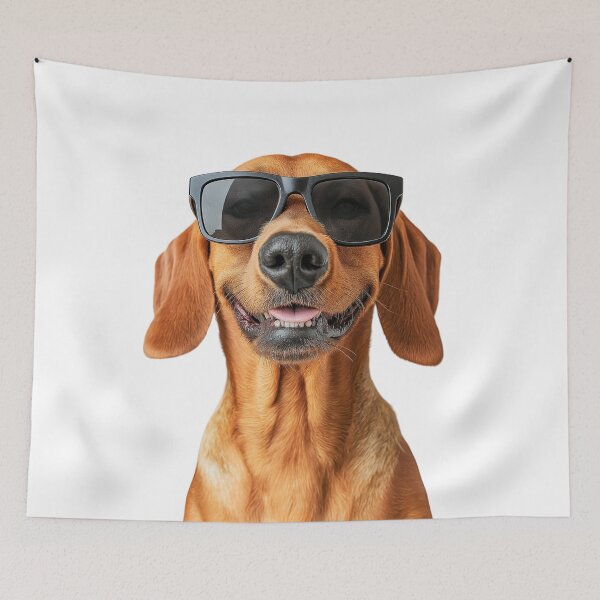 Item preview, Funny cool Bloodhound Dog wearing sunglasses designed and sold by LazyOwlStore.