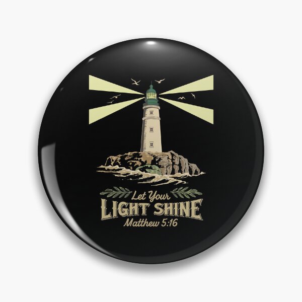 Item preview, Let Your Light Shine Lighthouse Christian Design Matthew 5:16 designed and sold by Karsten Stier.