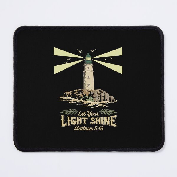 Item preview, Let Your Light Shine Lighthouse Christian Design Matthew 5:16 designed and sold by Karsten Stier.