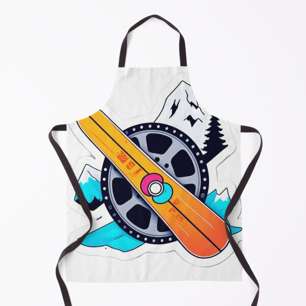 Item preview, A playful sticker design featuring a film reel transformed into a ski, highlighting the festival's unique blend of film and snow sports. designed and sold by InsightA.