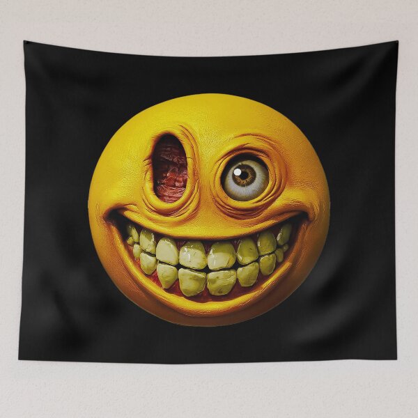 Item preview, Creepy Smile Horror Smile The Creepy Grin Emoji designed and sold by Amanda's Factory.