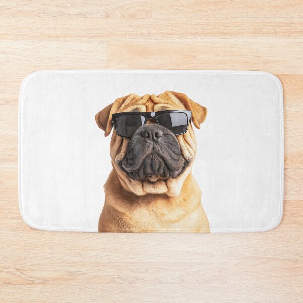 Item preview, Funny cool Chinese Shar Pei Dog wearing sunglasses designed and sold by LazyOwlStore.