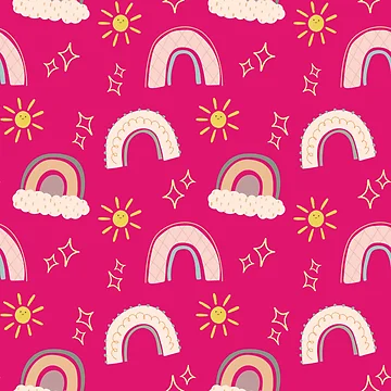 Artwork thumbnail, Ruby-colored Rainbow Pattern by Mystify-
