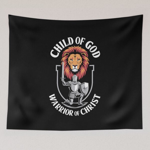 Item preview, Child of God Warrior of Christ Lion and Armor Design designed and sold by Karsten Stier.