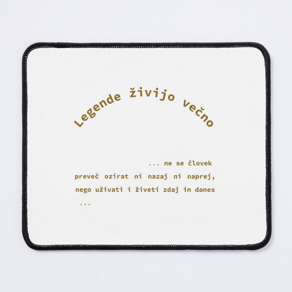 Item preview, Legende živijo večno/Legends live forever, Opomnik/Reminder, Unique designed and sold by villacreativa.