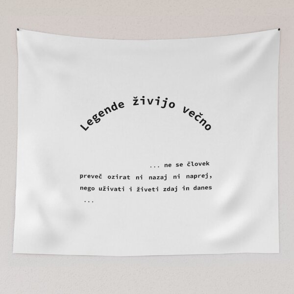Item preview, Legende živijo večno/Legends live forever, Opomnik/Reminder, Unique designed and sold by villacreativa.
