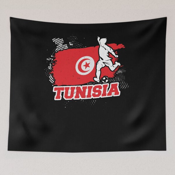 Item preview, Football Soccer Tunisia Flag designed and sold by TomGiantDesigns.