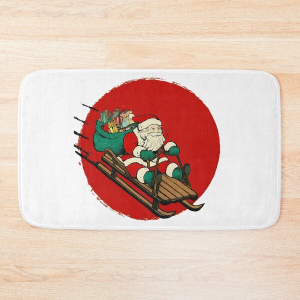 Item preview, Vintage Santa Claus Sledding , Christmas Holiday , Retro Santa Graphic , Christmas Gift Idea, Festive Holiday designed and sold by Indyadizine.