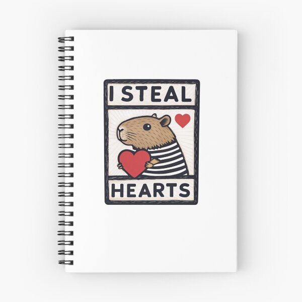 Item preview, I Steal Hearts Capybara - Cute and Funny Capybara Design designed and sold by Colorful-Garden.