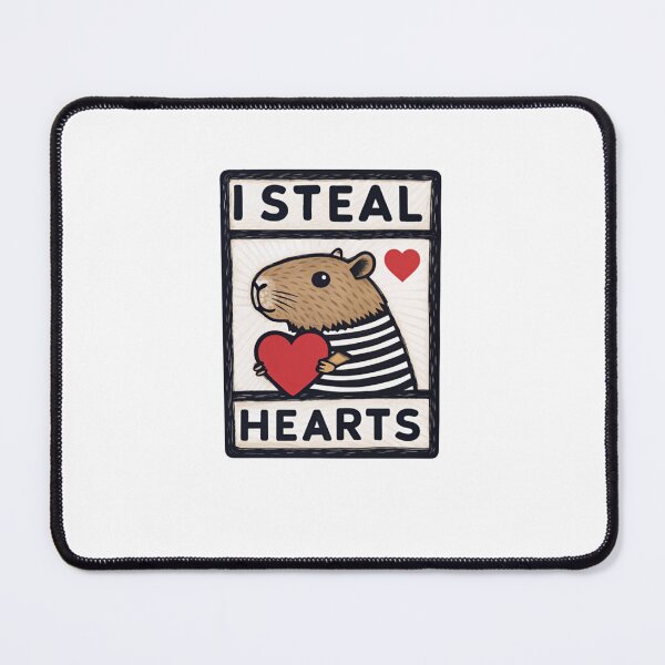 Item preview, I Steal Hearts Capybara - Cute and Funny Capybara Design designed and sold by Colorful-Garden.