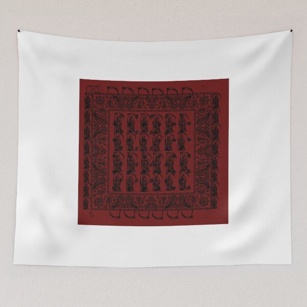 Item preview, La Santa Muerte roja/red bandana designed and sold by Betojimenez13.