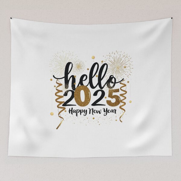 Item preview, Hello 2025 Png, Happy New Year 2025 Png, Trendy New Years Eve Png, Black And Gold Sequins Glitter Faux Sparkly New Year Shirt Design Png designed and sold by TANDIGITALSHOP.