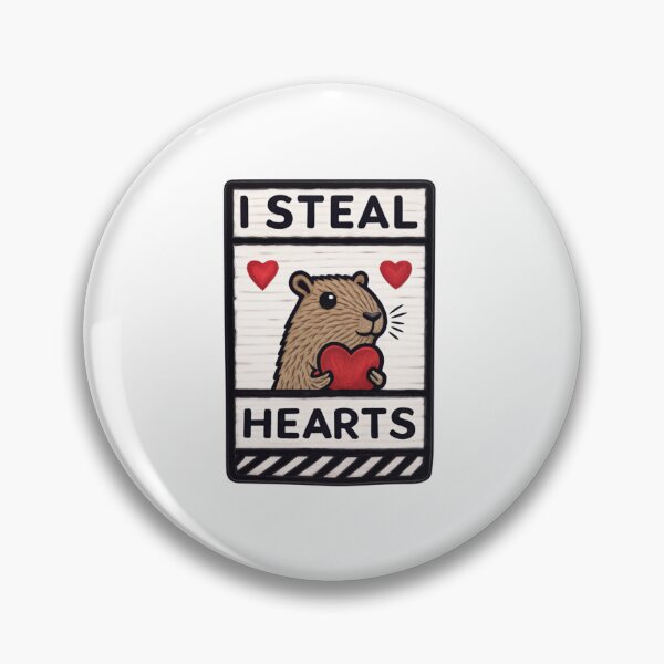 Item preview, I Steal Hearts Capybara - Cute and Funny Capybara Design designed and sold by Colorful-Garden.