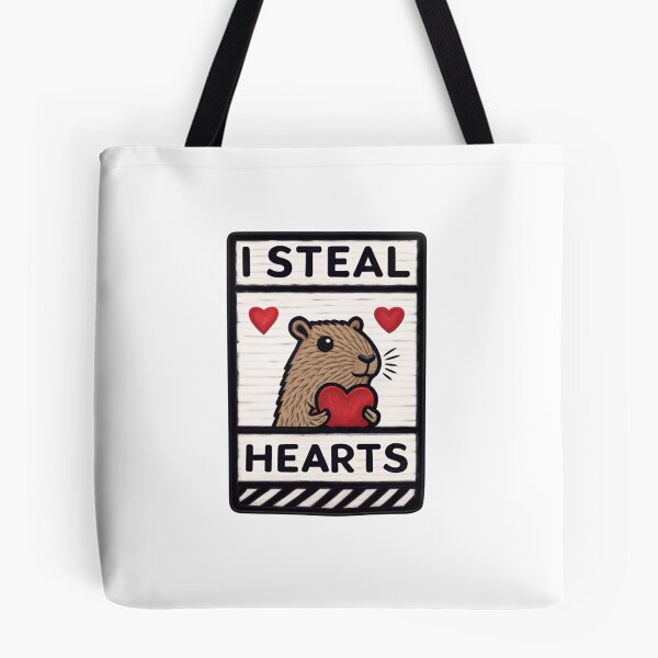 Item preview, I Steal Hearts Capybara - Cute and Funny Capybara Design designed and sold by Colorful-Garden.