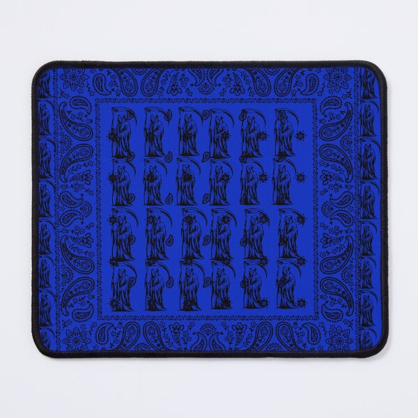 Item preview, La Santa Muerte blue bandana  designed and sold by Betojimenez13.