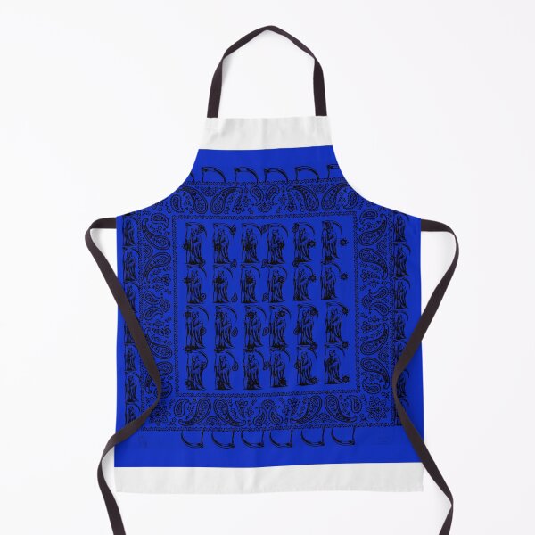 Item preview, La Santa Muerte blue bandana designed and sold by Betojimenez13.