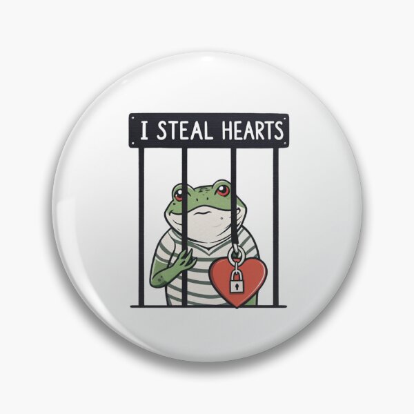 Item preview, I Steal Hearts Frog Valentine Cute Funny Romantic Design designed and sold by Colorful-Garden.