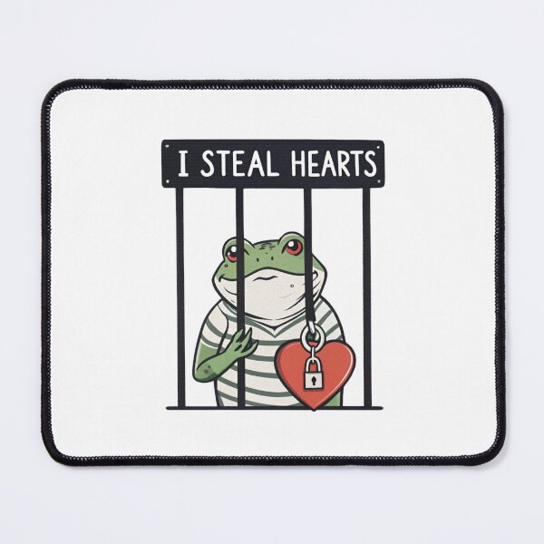 Item preview, I Steal Hearts Frog Valentine Cute Funny Romantic Design designed and sold by Colorful-Garden.