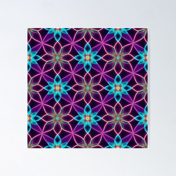 Item preview, Digital Neon Blooms 2 designed and sold by RebelPaintBrush.