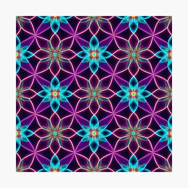 Item preview, Digital Neon Blooms 2 designed and sold by RebelPaintBrush.