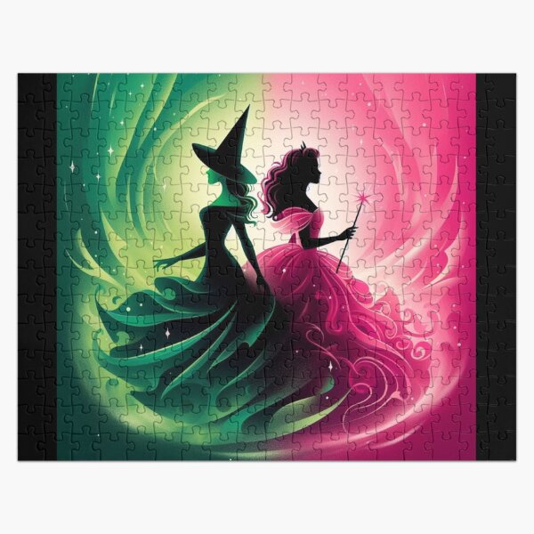 Elphaba & Glinda Wicked the Musical Defying Gravity Jigsaw Puzzle