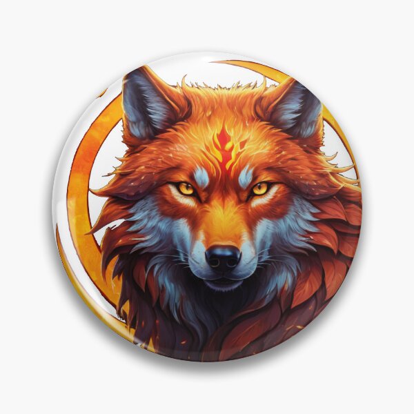 Item preview, Fiery Fox Surrounded By Flames designed and sold by RebelPaintBrush.
