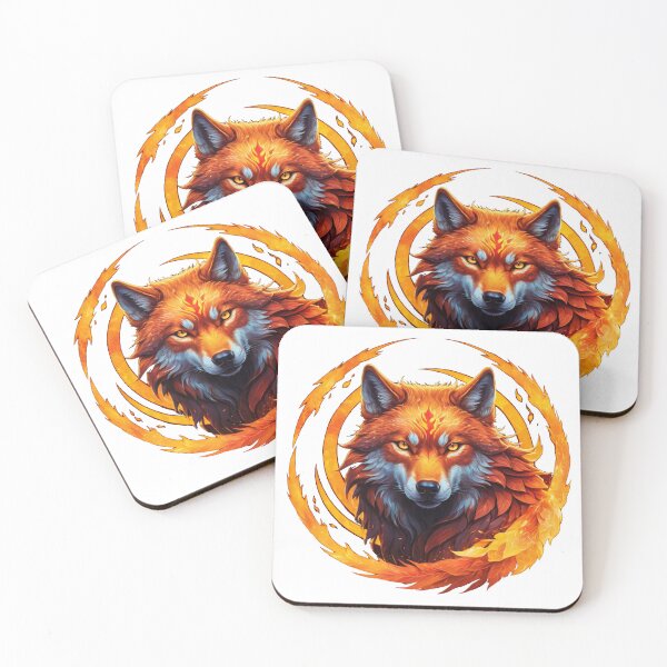 Item preview, Fiery Fox Surrounded By Flames designed and sold by RebelPaintBrush.