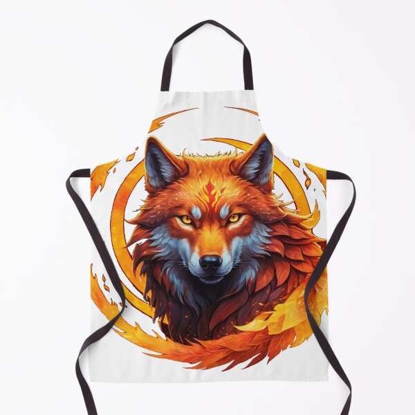 Item preview, Fiery Fox Surrounded By Flames designed and sold by RebelPaintBrush.