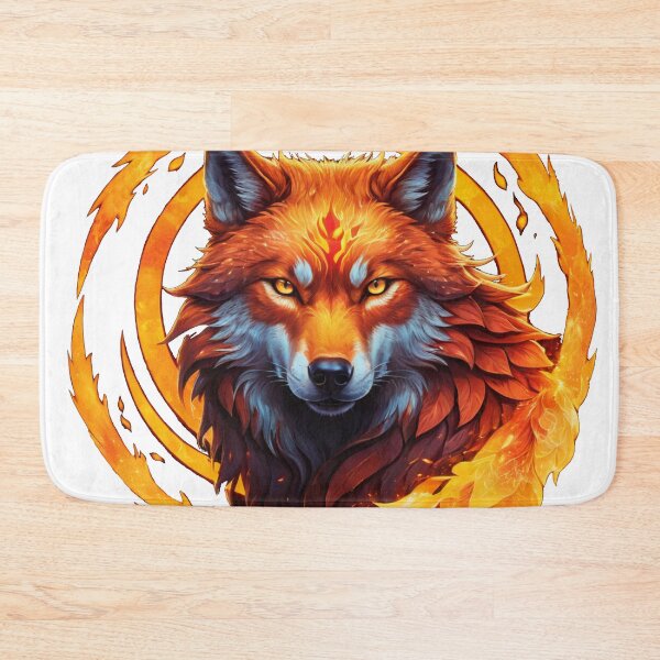 Item preview, Fiery Fox Surrounded By Flames designed and sold by RebelPaintBrush.