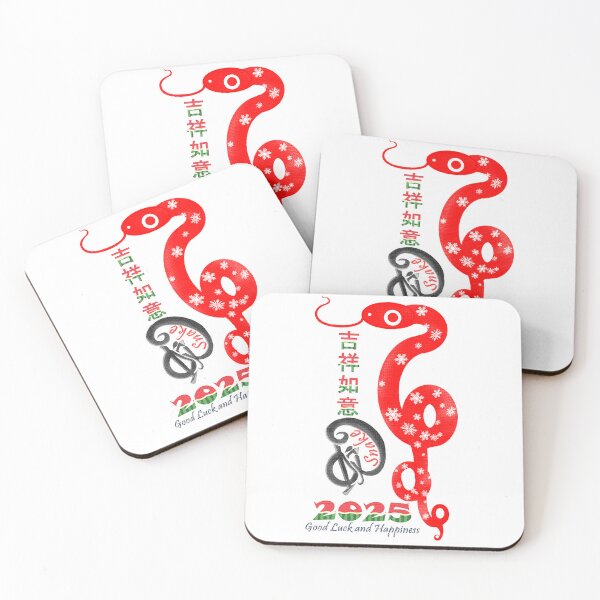Item preview, The year of the snake - Good Luck and Happiness  designed and sold by Shirley cute art .