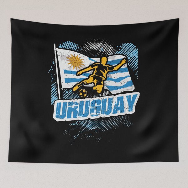 Item preview, Football Soccer Uruguay Flag designed and sold by TomGiantDesigns.
