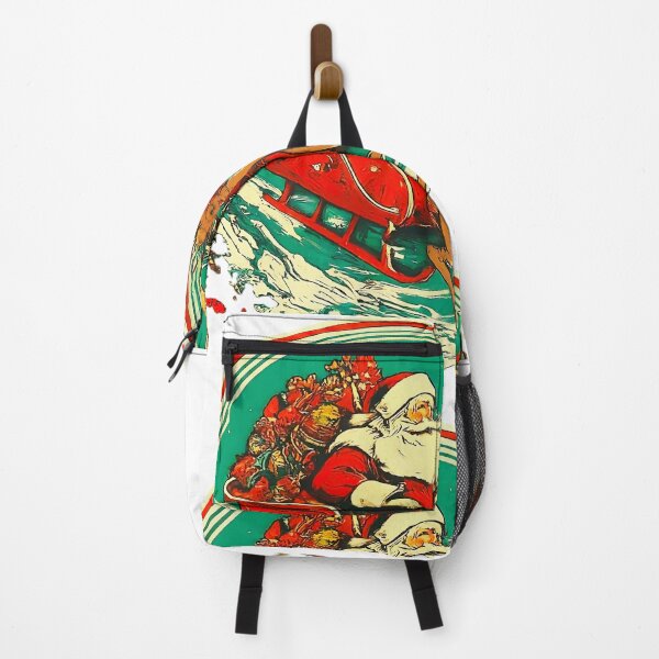 Item preview, Vintage Santa Claus Sleigh Ride , Retro Christmas Holiday , Santa and Reindeer Graphic , Festive designed and sold by Indyadizine.