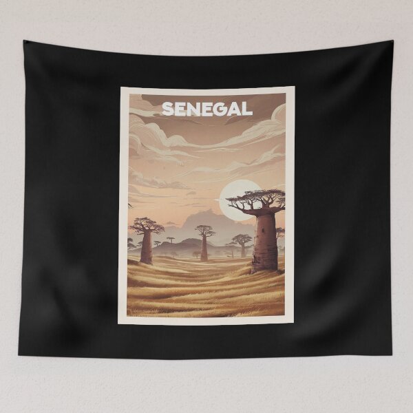 Item preview, Senegal, Travel Art designed and sold by PinkandP.