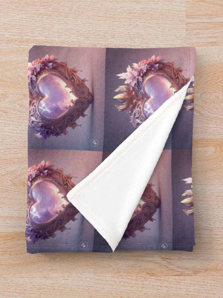 Thumbnail 3 of 6, Throw Blanket, Brave heart designed and sold by Ricel.
