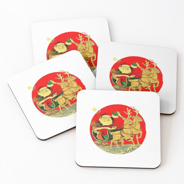 Item preview, Vintage Santa Claus , Santa and Reindeer , Retro Christmas , Holiday Graphic , Festive , Christmas Gift designed and sold by Indyadizine.