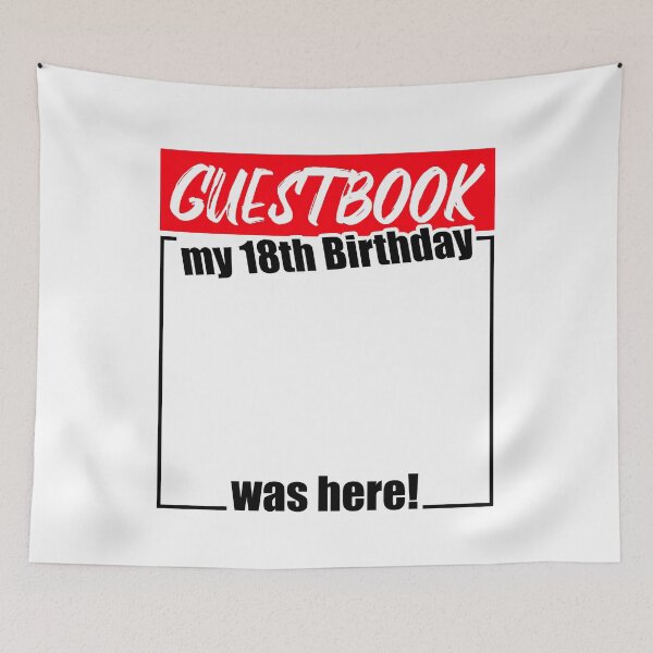 Item preview, 18th Birthday Party Guestbook 18 Years Man Woman designed and sold by shurikaner.