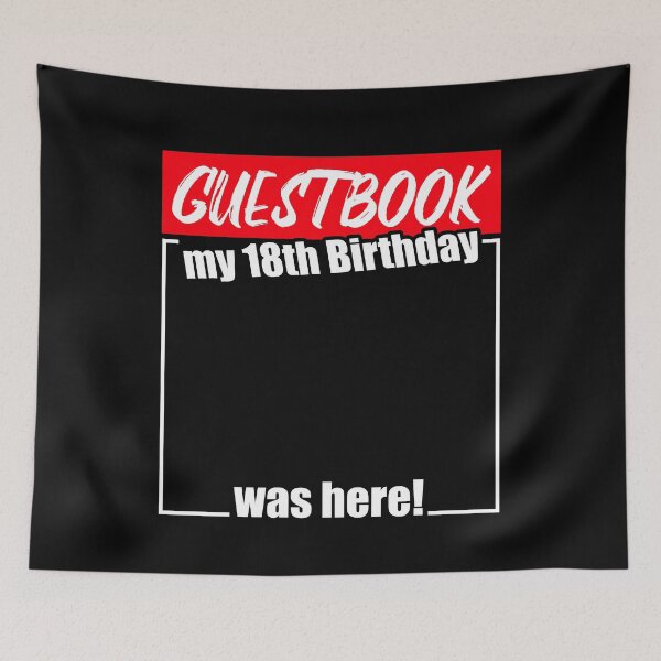 Item preview, 18th Birthday Party Guestbook 18 Years Man Woman designed and sold by shurikaner.