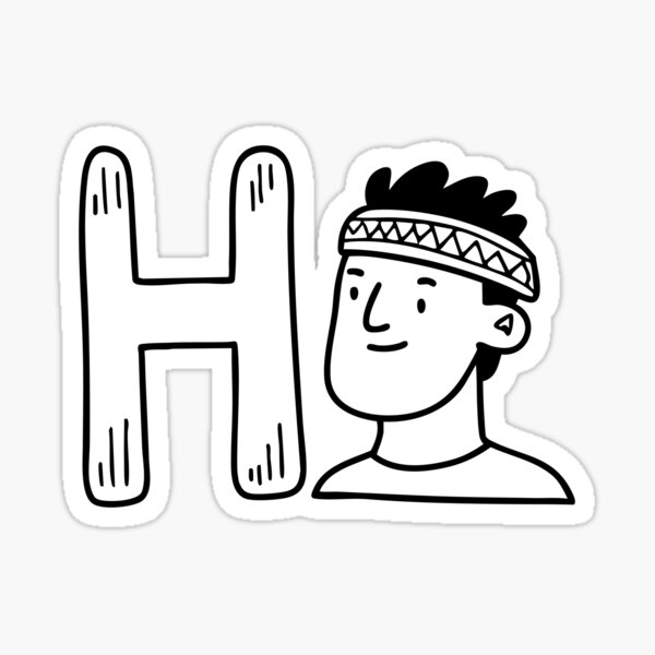 Item preview, Letter H beside Headband designed and sold by rasagamastore.