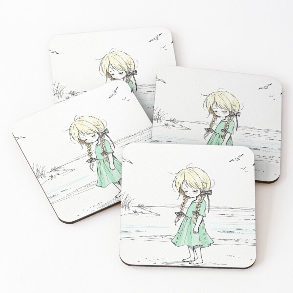 Item preview, Little Girl by the Shore designed and sold by Intelligenteel.